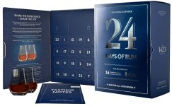 Rumový adventní kalendář 2023 24×0,02l 43,7% + 2x sklo GB