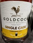 Aukce Gold Cock Black Stuff Chardonnay Finish 13y 2008 0,7l 62,7% L.E. - 220/298