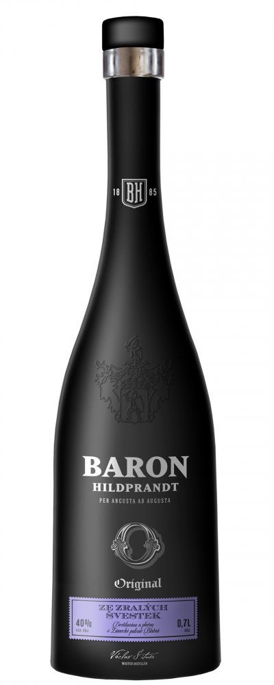 Baron Hildprandt - Ze zralých švestek 40% 0,7l (čistá fľaša)