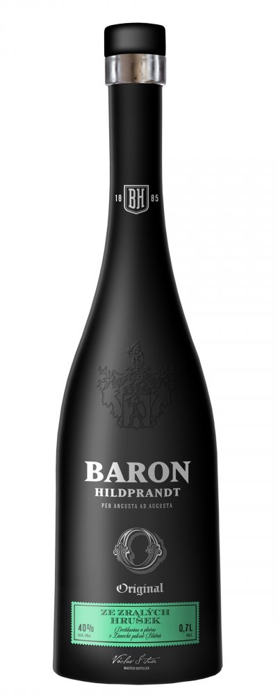 Baron Hildprandt - Ze zralých hrušek 40% 0,7l (čistá fľaša)
