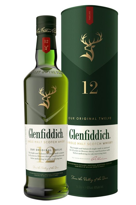 Glenfiddich 12 letá 40% 0,7l (darčekové balenie kazeta)