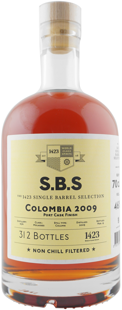 S.B.S Columbia 10y 2009 0,7l 46% L.E. / Rok lahvování 2019