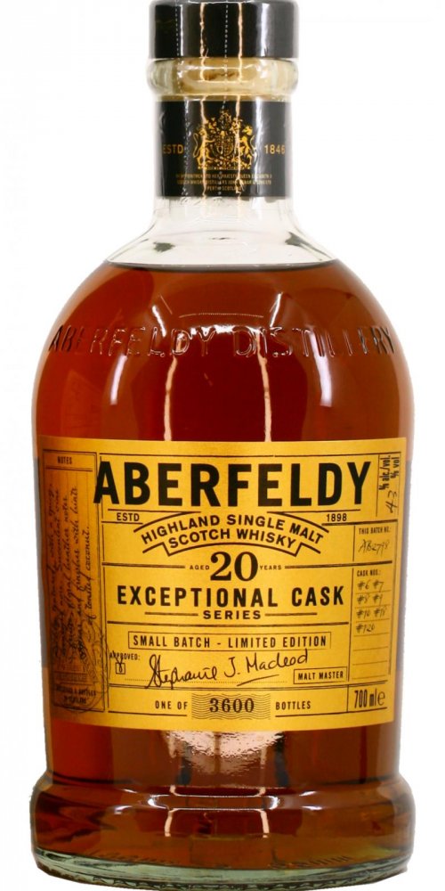 Aberfeldy Small Batch Exceptional Cask 20y 0,7l 43% / Rok lahvování 2019