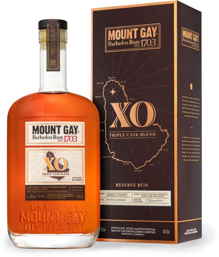 Mount Gay extra old 43% 0,7 l (holá láhev)