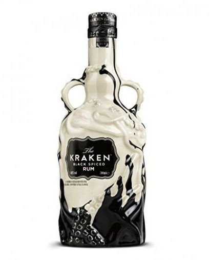 Kraken Black Spiced Rum Black and White Ceramic 2y 0,7l 40% L.E.
