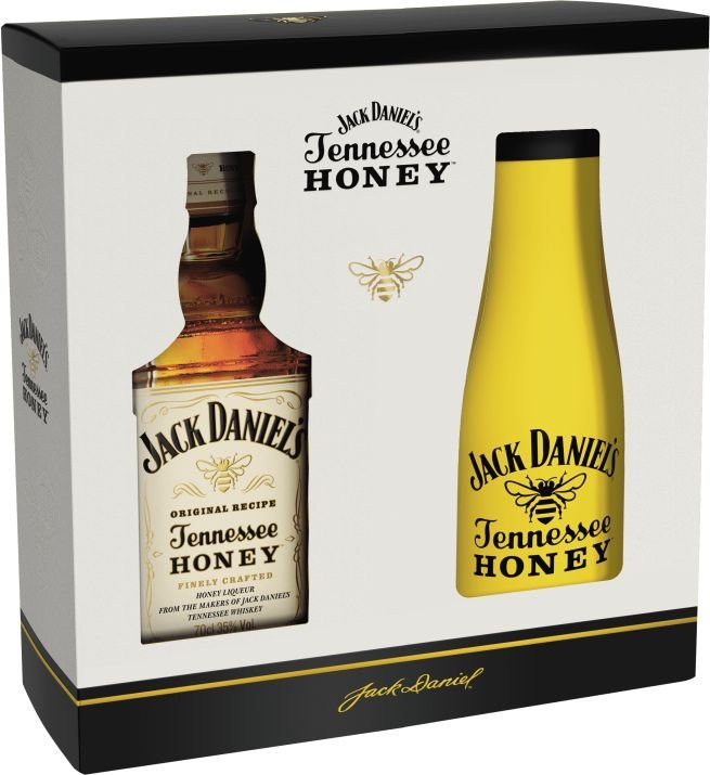 Jack Daniel's Honey + termoska 35% 0,7l (darčekové balenie kazeta)
