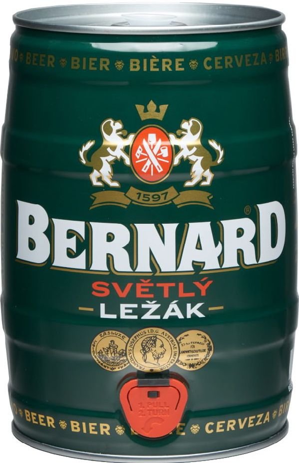 Bernard 11 Světlý ležák pivo 4,5% 5l soudek