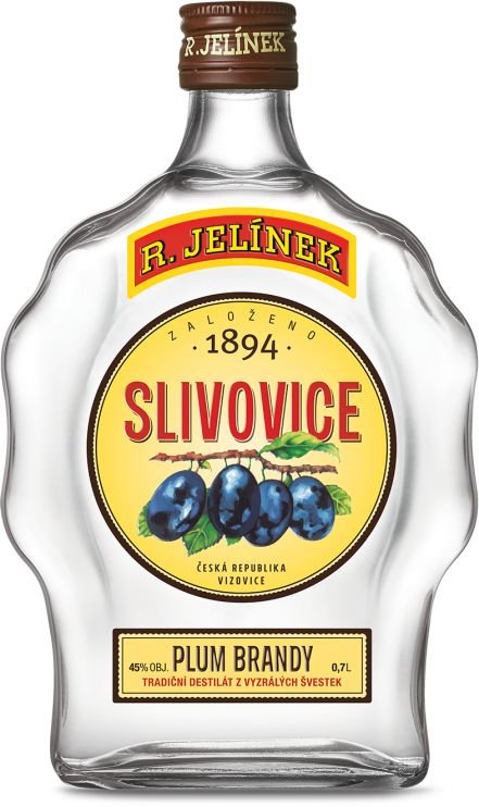 R, Jelínek Slivovice Budík 45% 0,7 l (holá láhev)