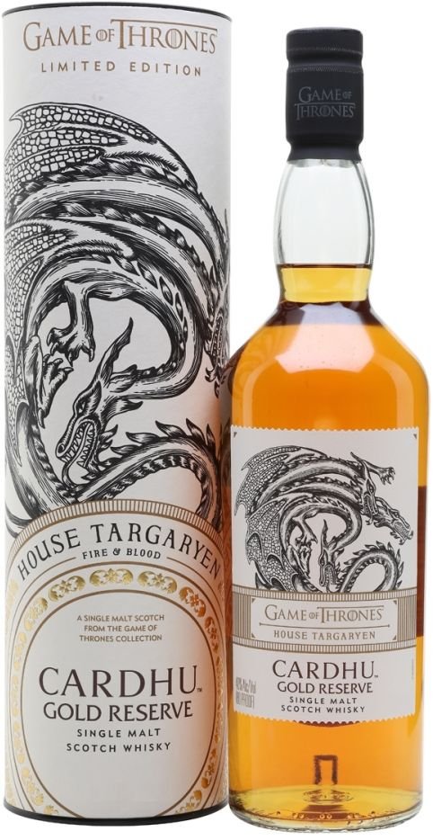 Game of Thrones House Targaryen - Cardhu Gold Reserve 0,7l 40% Tuba