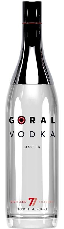 Goral Master Vodka 40% 1 l (holá láhev)