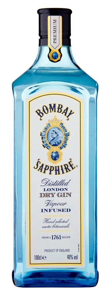 Bombay Sapphire 1 l 40% 1 l (holá láhev)