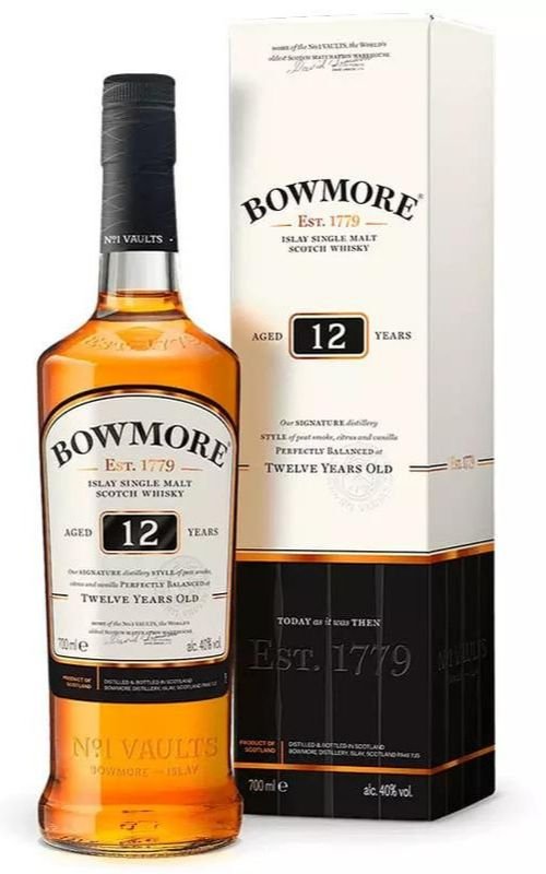Bowmore 12 letá 40% 0,7l (darčekové balenie kazeta)