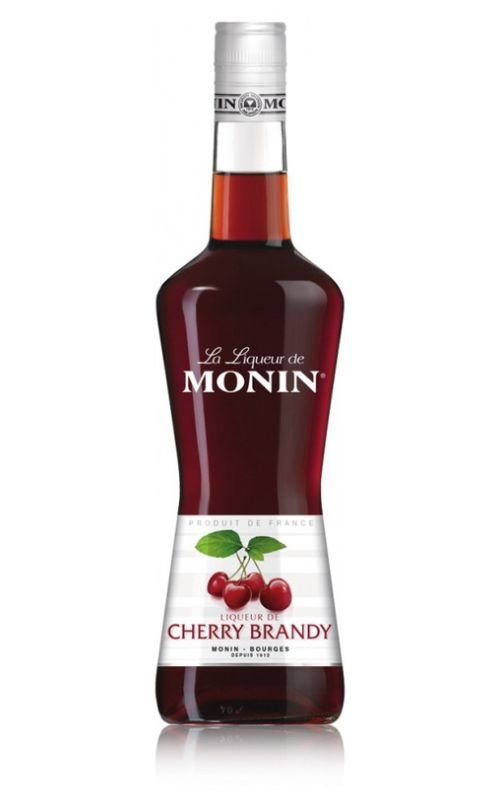 Monin Cherry Brandy Liqueur 24% 0,7l (holá láhev)