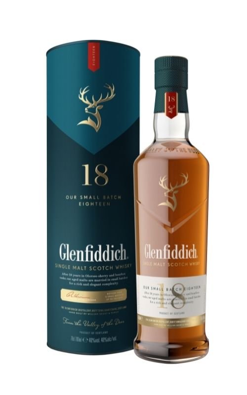 Glenfiddich 18 letá 40% 0,7l (darčekové balenie kazeta)