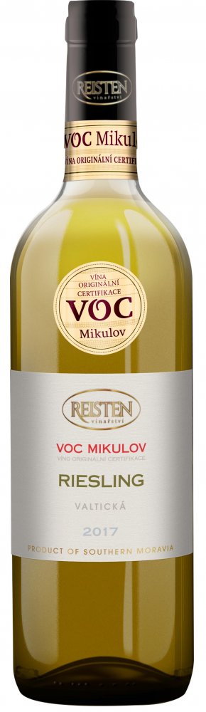 REISTEN Riesling Valtická VOC Mikulov 2017 0,75l 12,5%