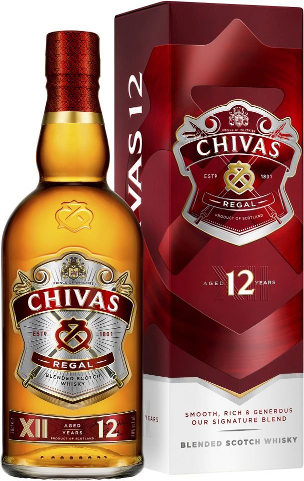 Gravírování: Chivas Regal 12y 0,7l 40% GB