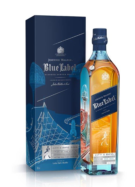 Johnnie Walker Blue Label Cities of The Future - Mars Edition 0,7l 40% GB LE