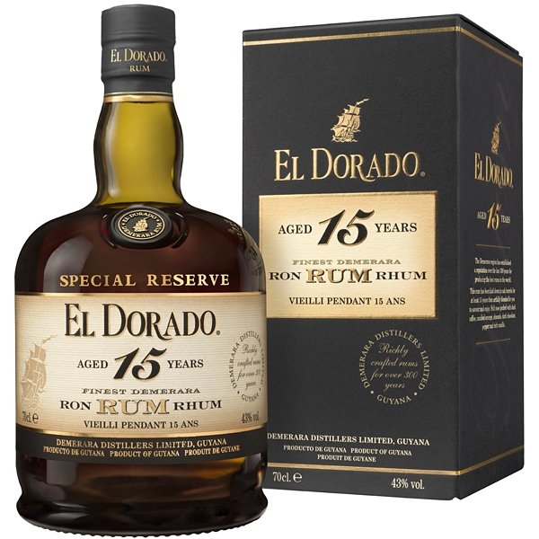 El Dorado 15 letý 43% 0,7l (darčekové balenie kazeta)