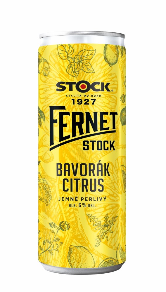 Fernet Stock Bavorák Citrus RTD 0,25l 6%
