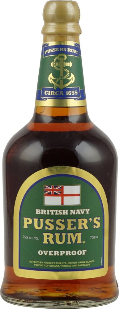 Pusser´s British Navy Rum Overproof Green Label 0,7l 75%