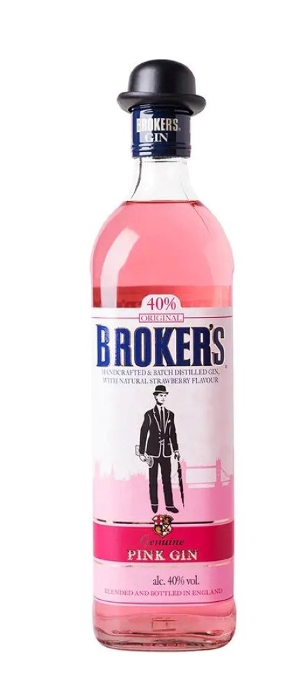 Broker's Pink Gin 1l 40%