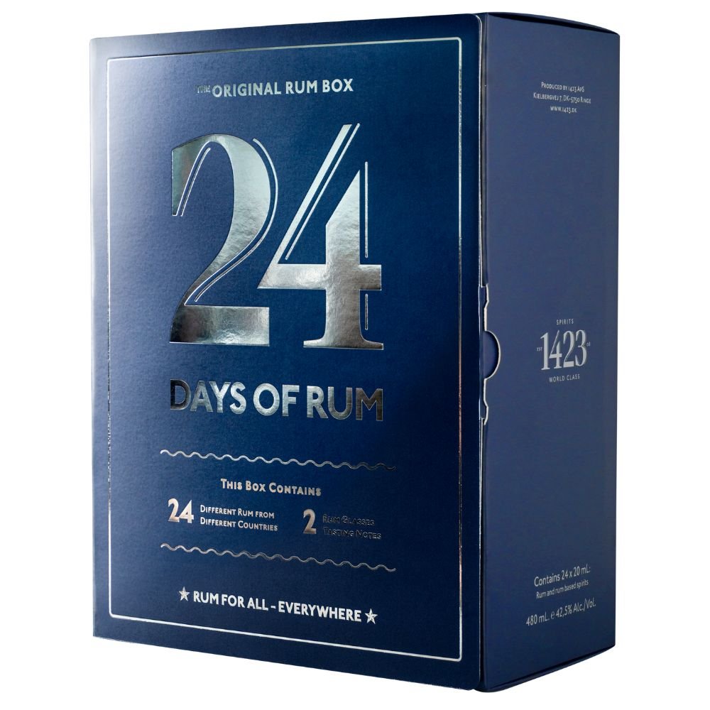 1423 Aps Rumový kalendář 2023 42,5% 24 x 0,02 l (dárkové balení 2 sklenice)