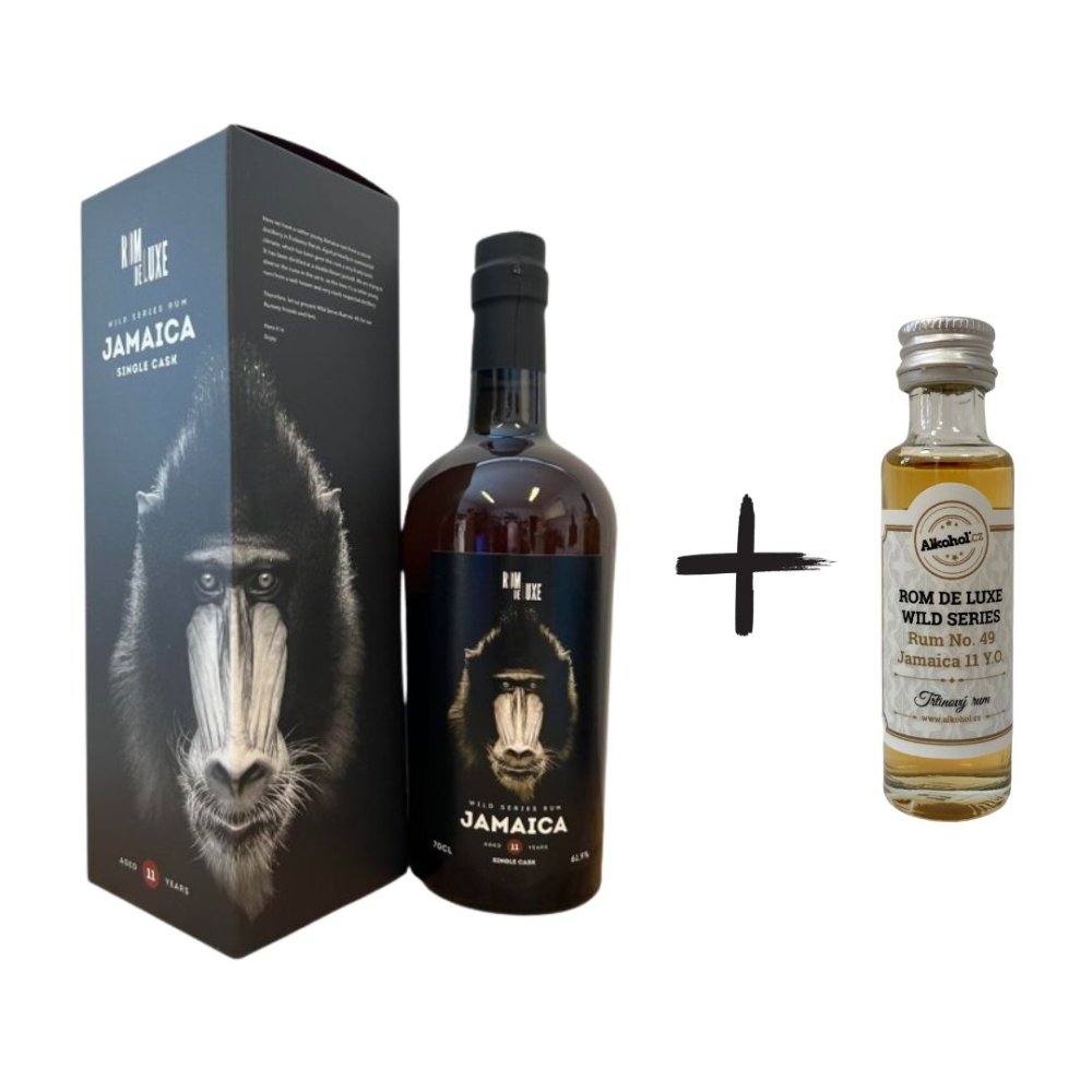 Rom De Luxe Wild Series Rum No. 49 Jamaica 11y 2012 0,7l 61,9% + miniatura / Rok lahvování 2023
