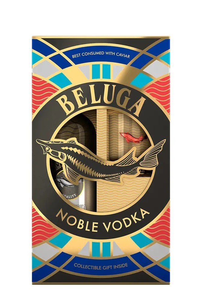 Beluga Noble Rocks 0,7l 40% + 1x sklo GB