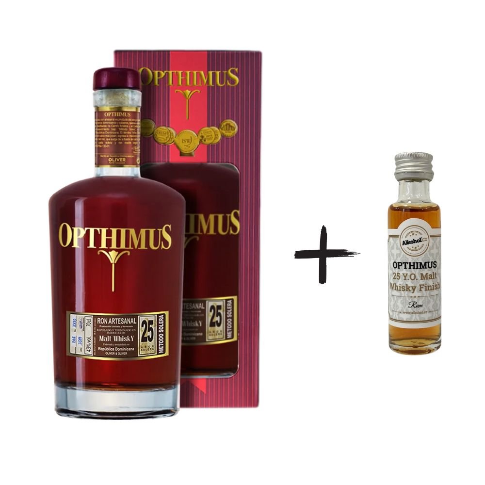 Opthimus 25 Malt Whisky 0,7l 43% GB + miniatura
