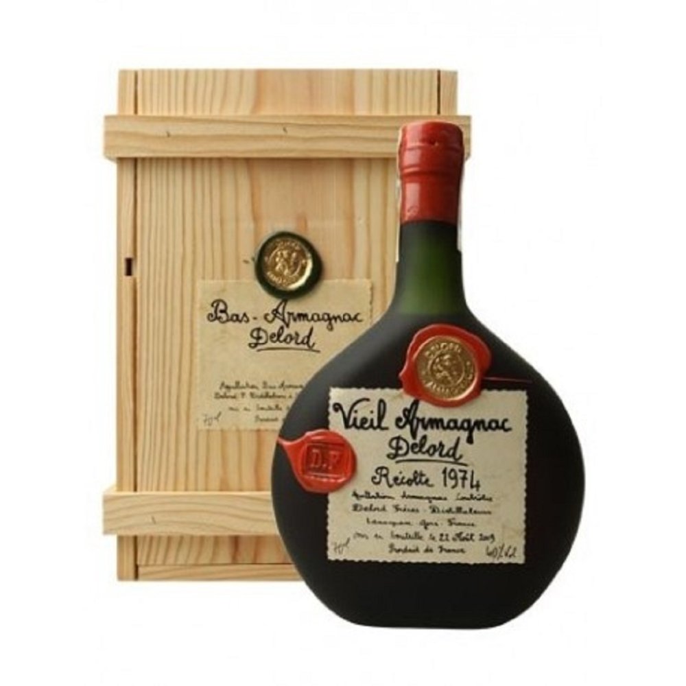 Levně Armagnac Delord 1974 0,7l 40% Dřevěný box