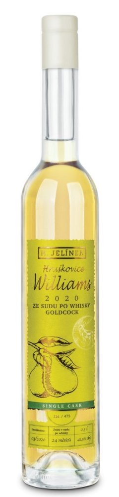 Hruškovice Williams ze sudu po whisky Gold Cock 2020 0,5l 41,5% LE