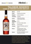 Game of Thrones House Greyjoy – Talisker Reserve 0,04l 45,8%