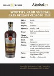 Worthy Park Special Cask Release Oloroso 2013 0,04l 55%