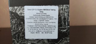 Aukce Caroni 23yo Guyana 1996 Blend Tasting Gang 63,5% & Caroni 23yo Guyana 1996 HTR Blend The Last 61,9% 2×0,7l