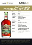 Pacto Navio French Oak Red Wine 0,04l 40%
