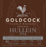 Aukce Gold Cock Hullein 1224 Plum Wine Finish 2017 0,7l 46% GB L.E. - 182/202