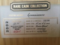Aukce Clément Rare Cask Collection Connaisseurs 16y 2002 0,5l 55,22% - 330/398