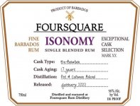 Foursquare ISONOMY 17y 0,75l 58%
