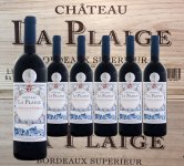 Château La Plaige Bordeaux Superieur Rouge 6×0,75l Dřevěný box