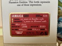Aukce Plantation Extreme No. 4 CRV Long Pond Jamaica 24y 1996 0,7l 60,3% GB L.E. - 378/535