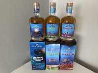 Aukce Rum Shark Era of Discovery Belize The Great Blue Hole UFO 1 0,7l 65,5% & Dominicana Single Vintage Barrel #1 & #5 10y 2011 2×0,7l 61,1% GB