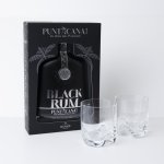 Puntacana Club Black Rum 0,7l 38% + 2x sklo GB