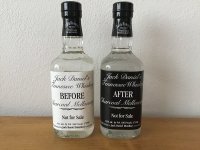 Aukce Jack Daniel's Retro Before & After Mellowing Whiskey (86 Proof) 2×0,375l 43%
