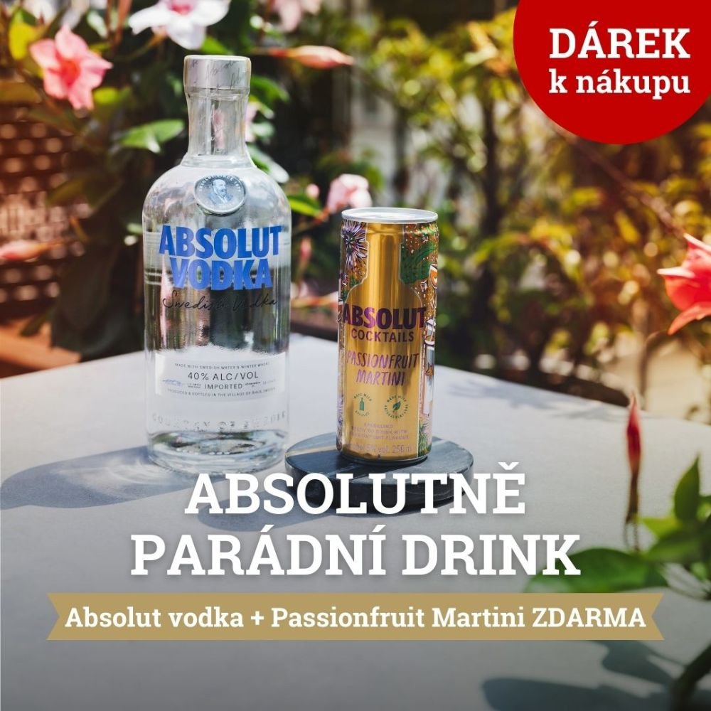 Absolut + RTD Passionfruit ZDARMA