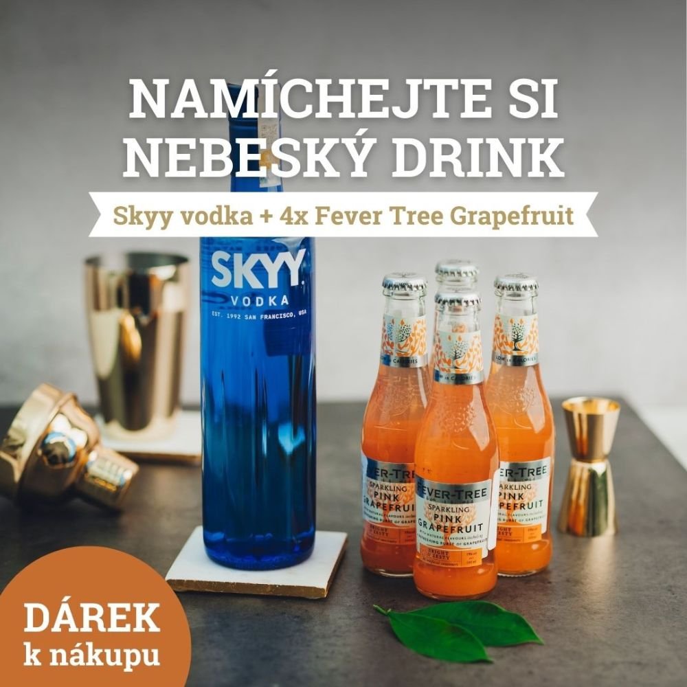 Skyy vodka + 4x Fever Tree Pink Grapefruit