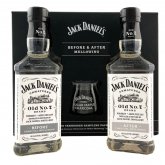 Aukce Jack Daniel's Before & After Mellowing Whiskey (80 Proof) 2×0,375l 40% + 1x sklo GB