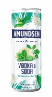 Amundsen Vodka & Soda Bezinka a Máta 0,25l 6%