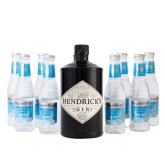 Párty set Hendrick's Gin 0,7l 41,4% + 8x Fever Tree Tonic Water Mediterranean 0,2l