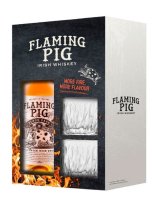 Flaming Pig Black Cask 0,7l 40% + 2x sklo
