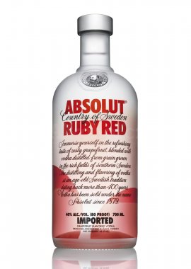 Absolut vodka Ruby Red